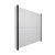 EverPanelÂ® 7' x 8' Wall Kit - Marble Gray SoundSorbª With Black Trim
