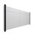 EverPanel 9' x 5' Wall Kit - Marble Gray SoundSorb With Black Trim