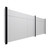 EverPanelÂ® 11' x 5' Wall Kit - Marble Gray SoundSorbª With Black Trim