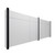 EverPanel 12' x 5' Wall Kit - Marble Gray SoundSorb With Black Trim