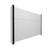 EverPanel 8' x 6' Wall Kit - Marble Gray SoundSorb With Black Trim