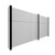 EverPanel 11' x 6' Wall Kit - White With Black Trim