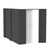 EverBlock 6' x 10' x 7' L-Shaped Wall Kit w/ Door - Dark Gray