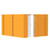 EverBlock 10' x 12' x 7' L-Shaped Wall Kit w/ Door - Orange