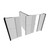 EverPanel 10'6" x 8'6" x 7' T-Shaped Wall Kit w/ 2 Doors - Marble Gray SoundSorb With Black Trim