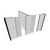 EverPanel 10'6" x 10'6" x 7' T-Shaped Wall Kit w/ 2 Doors - Marble Gray SoundSorb With Black Trim