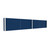EverPanel 16'9" x 3' Pony Wall Kit - Dark Blue SoundSorb With White Frame