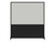 DivideWrite™ Portable Whiteboard Partition 6' x 6' Black Fabric - Black Trim