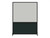 DivideWrite Portable Whiteboard Partition 5' x 6' Forest Green Fabric - Black Trim
