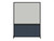 DivideWrite Portable Whiteboard Partition 5' x 6' Ocean Fabric - Black Trim