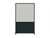 DivideWrite Portable Whiteboard Partition 4' x 6' Forest Green Fabric - Black Trim