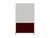 DivideWrite™ Portable Whiteboard Partition 4' x 6' Cranberry Fabric - White Trim