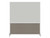 DivideWriteª Portable Whiteboard Partition 6' x 6' Warm Pebble Fabric - White Trim