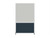 DivideWriteª Portable Whiteboard Partition 4' x 6' Caribbean Fabric - White Trim