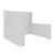 EverPanel® 10' x 9'6" x 8' Trade Show Booth Kit - White with White Frame