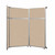 Operable Wallª Folding Room Divider 7'11" x 8'5-1/4" Beige Fabric - Black Trim