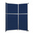 Operable Wall™ Folding Room Divider 7'11" x 10'3/4" Navy Blue Fabric - Black Trim