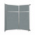 Operable Wallª Folding Room Divider 7'11" x 8'5-1/4" Sea Green Fabric - Black Trim