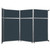 Operable Wall™ Folding Room Divider 11'9" x 8'5-1/4" Blue Spruce Fabric - Black Trim