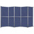Operable Wall™ Folding Room Divider 19'6" x 12'3" Cerulean Fabric - Black Trim