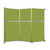 Operable Wall™ Folding Room Divider 11'9" x 10'3/4" Lime Green Fabric - Black Trim