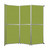 Operable Wall™ Folding Room Divider 11'9" x 12'3" Lime Green Fabric - Black Trim