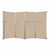 Operable Wall™ Folding Room Divider 15'7" x 10'3/4" Beige Fabric - Black Trim