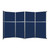 Operable Wall™ Folding Room Divider 15'7" x 10'3/4" Navy Blue Fabric - Black Trim