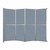 Operable Wall™ Folding Room Divider 15'7" x 12'3" Powder Blue Fabric - Black Trim