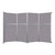 Operable Wall™ Folding Room Divider 15'7" x 10'3/4" Cloud Gray Fabric - Black Trim