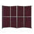 Operable Wall™ Folding Room Divider 15'7" x 12'3" Cranberry Fabric - Black Trim