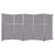 Operable Wall™ Folding Room Divider 19'6" x 10'3/4" Cloud Gray Fabric - Black Trim