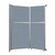 Operable Wall™ Folding Room Divider 7'11" x 10'3/4" Powder Blue Fabric - White Trim