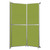 Operable Wall™ Folding Room Divider 7'11" x 12'3" Lime Green Fabric - White Trim