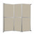 Operable Wall™ Folding Room Divider 11'9" x 12'3" Sand Fabric - White Trim