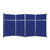 Operable Wall™ Folding Room Divider 15'7" x 8'5-1/4" Royal Blue Fabric - White Trim