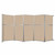 Operable Wall™ Folding Room Divider 19'6" x 10'3/4" Beige Fabric - White Trim