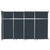 Operable Wall™ Sliding Room Divider 12'8" x 8'5-1/4" Blue Spruce Fabric - Black Trim