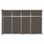 Operable Wall™ Sliding Room Divider 12'8" x 8'5-1/4" Mocha Fabric - Black Trim
