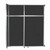 Operable Wall™ Sliding Room Divider 6'10" x 8'5-1/4" Black Fabric - Black Trim