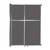 Operable Wallª Sliding Room Divider 6'10" x 10'3/4" Charcoal Gray Fabric - Black Trim