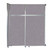 Operable Wall™ Sliding Room Divider 6'10" x 8'5-1/4" Cloud Gray Fabric - Black Trim