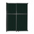 Operable Wall Sliding Room Divider 6'10" x 10'3/4" Forest Green Fabric - Black Trim