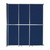 Operable Wall™ Sliding Room Divider 9'9" x 12'3" Navy Blue Fabric - Black Trim