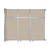 Operable Wall™ Sliding Room Divider 9'9" x 8'5-1/4" Sand Fabric - Black Trim