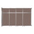 Operable Wall™ Sliding Room Divider 12'8" x 8'5-1/4" Latte Fabric - Black Trim
