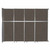 Operable Wall™ Sliding Room Divider 12'8" x 10'3/4" Mocha Fabric - White Trim