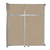 Operable Wall™ Sliding Room Divider 6'10" x 8'5-1/4" Rye Fabric - White Trim