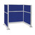 Pre-Configured Hush Panel™ Electric Cubicle (U Shape) 6' x 4' Royal Blue Fabric - White Trim