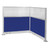 Pre-Configured Hush Panelª Electric Cubicle (L Shape) 6' x 6' W/ Window Royal Blue Fabric - White Trim